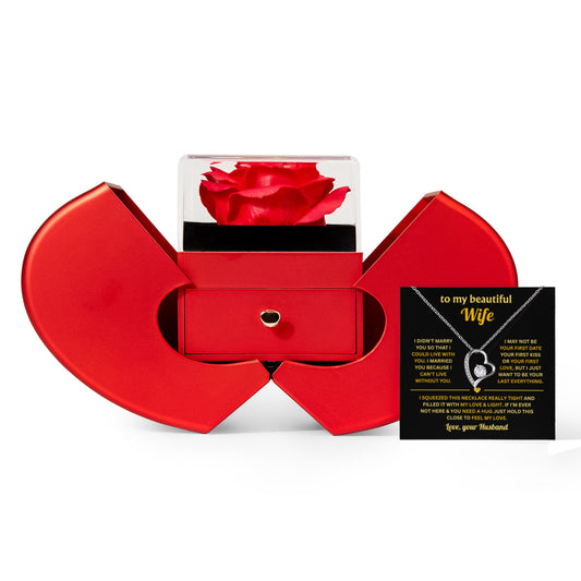 To My Wife Necklace from Husband, Christmas Gifts for Wife