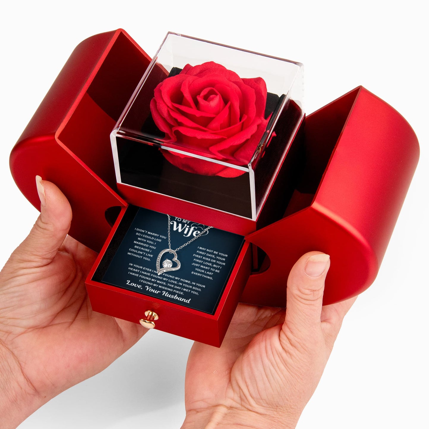 Jewelry  Gifts for Wife, When Your Wife Puts It On, Her Heart Shines Through