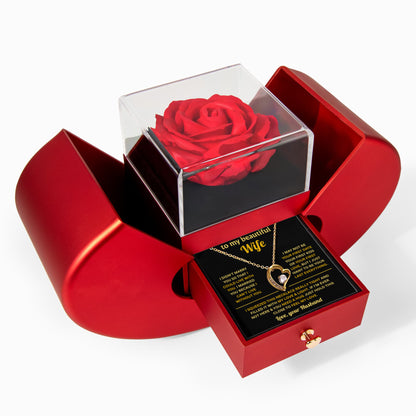 To My Wife Necklace from Husband, Christmas Gifts for Wife