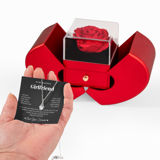 To My Girlfriend Necklace, Christmas Gifts for Her