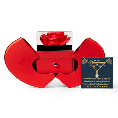 To My Daughter Necklace from Dad, Christmas Gifts for Daughter