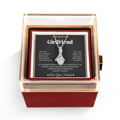 To My Girlfriend Necklace, Birthday Gifts for Her