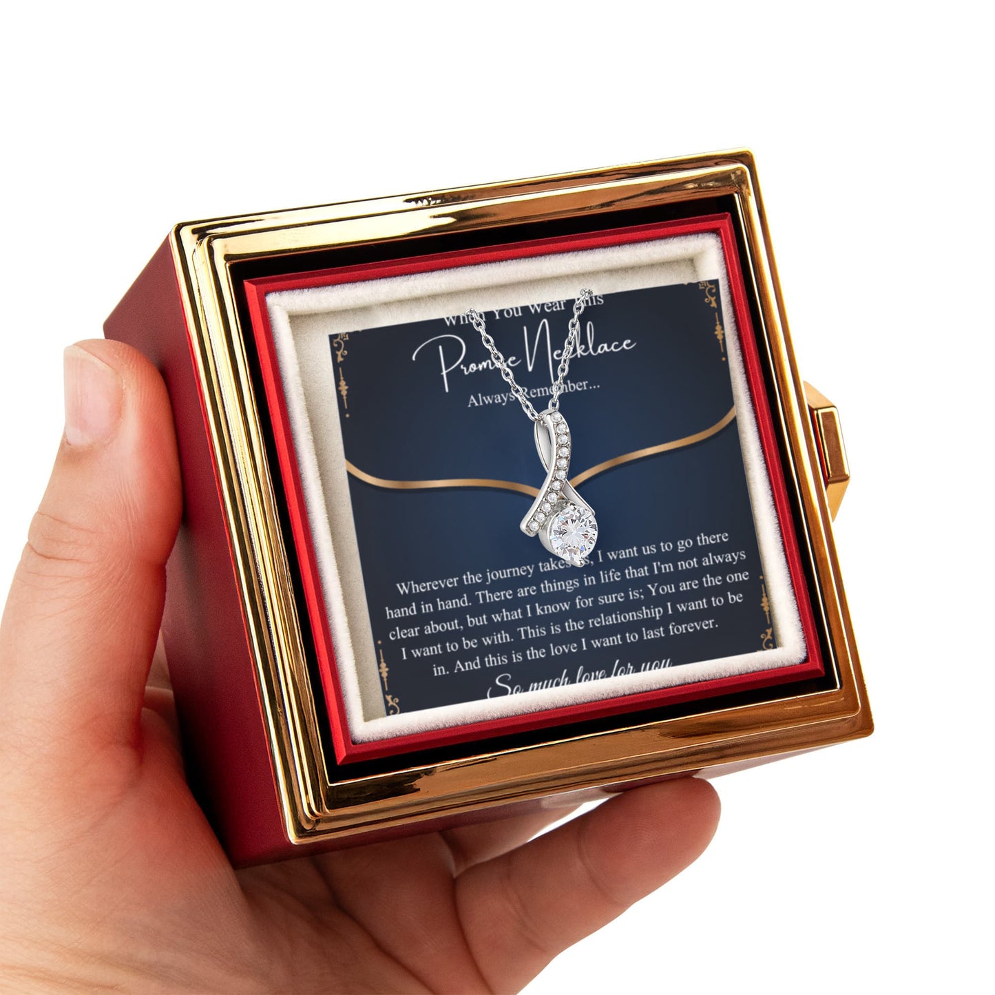 Romantic Birthday Gift, Promise Necklace for Her