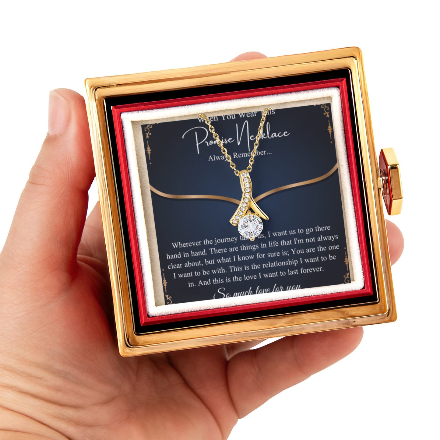 Romantic Birthday Gift, Promise Necklace for Her