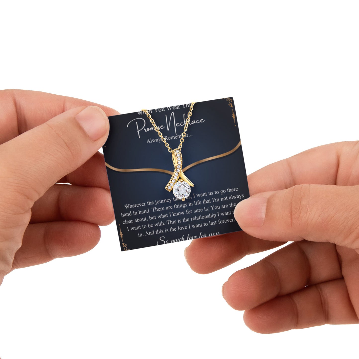 Romantic Birthday Gift, Promise Necklace for Her