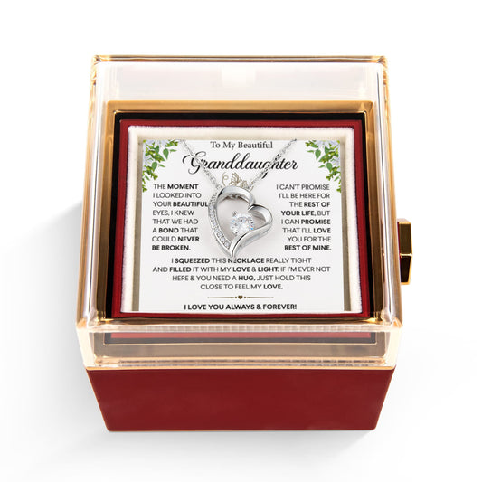 To My Granddaughter Necklace, Christmas Gifts for Granddaughter