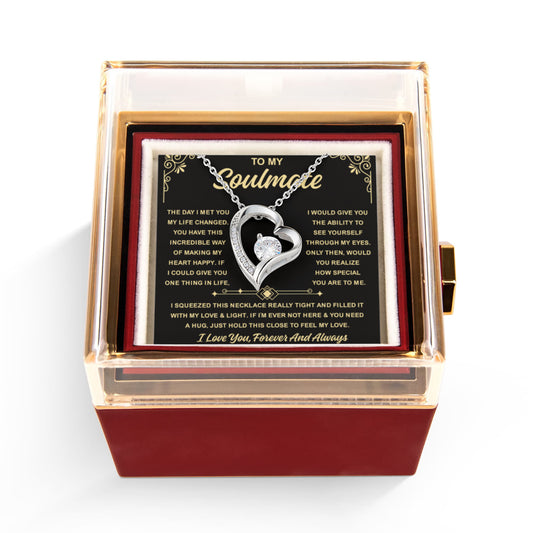 To My Soulmate Necklace For Women, When Your Soulmate Wears It, Love Glows