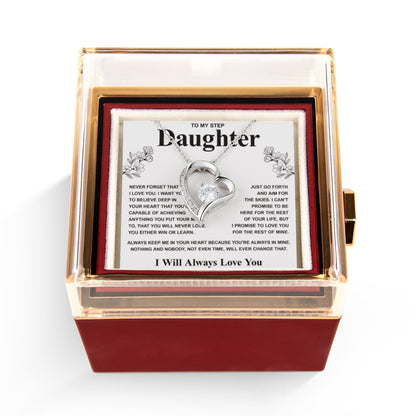 To My Bonus Daughter Necklace, Christmas Gifts for Her