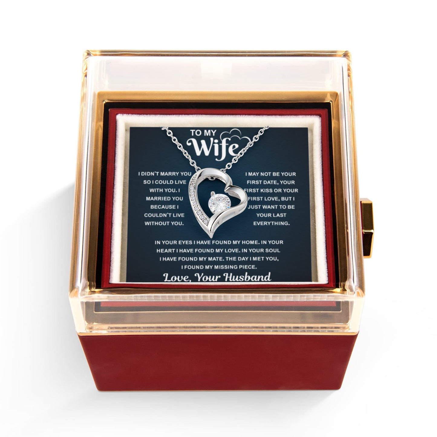 Best Gifts for Wife, When Your Wife Puts It On, Her Heart Shines Through