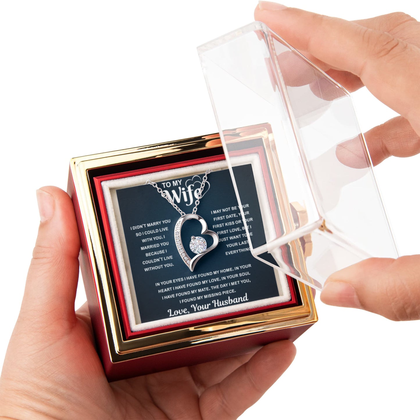 Best Gifts for Wife, When Your Wife Puts It On, Her Heart Shines Through