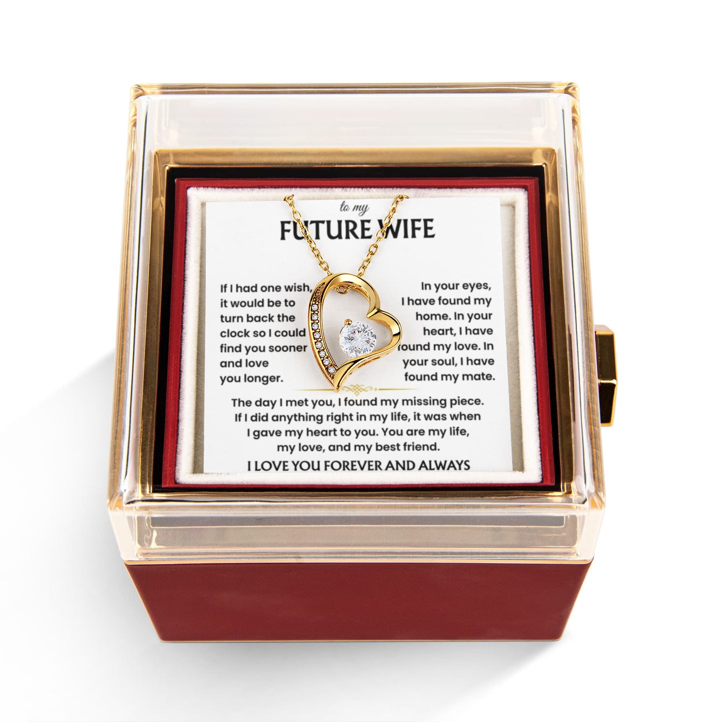 Wife Necklace From Husband, Every Moment Shines When She Wears This Necklace