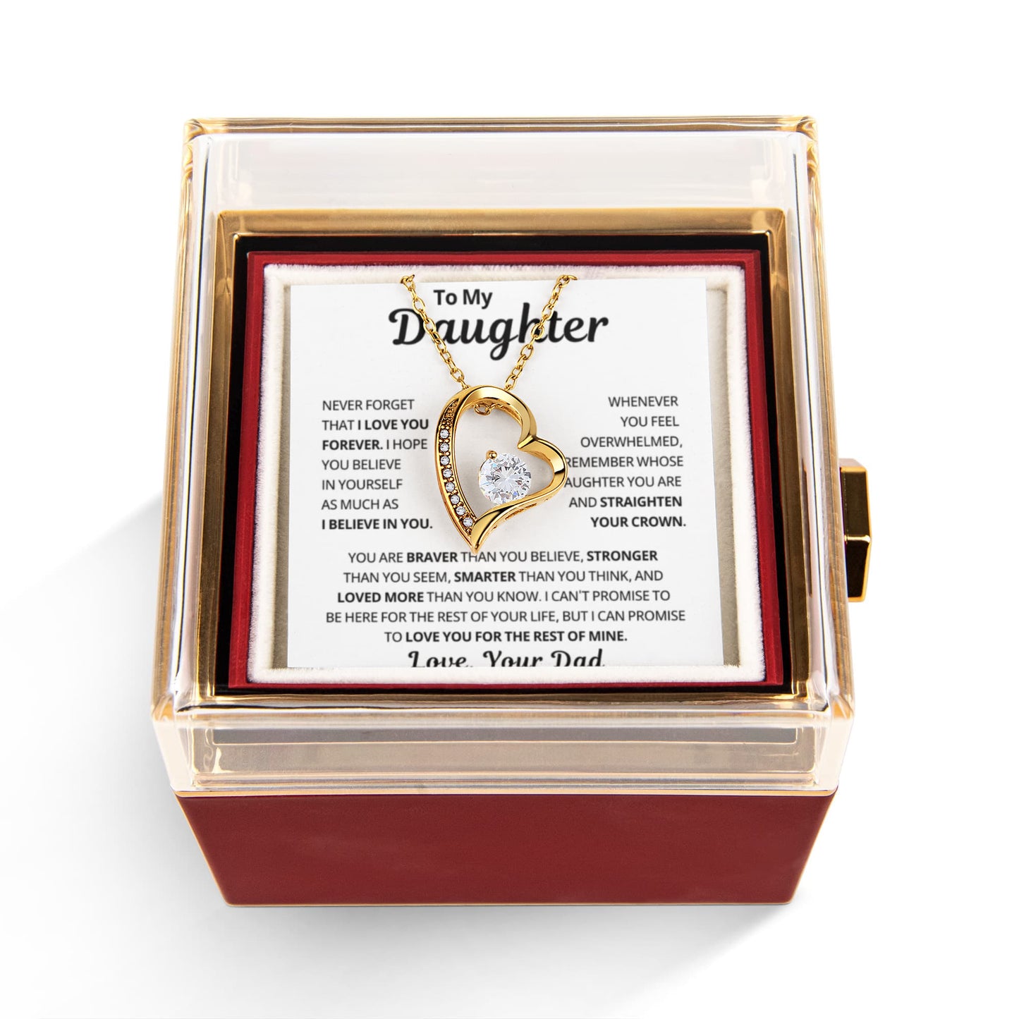 Mother Daughter Necklace, It Highlights The Warmth in Her Smile