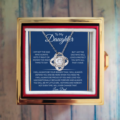 Daughter Necklace From Dad or Mom, It Adds A Glow to Her Beautiful Smile