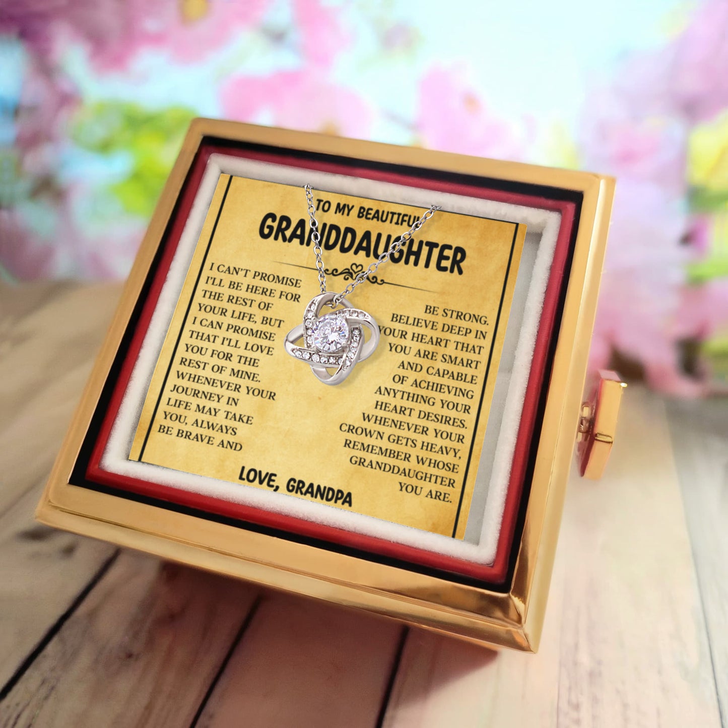 Granddaughter Necklace from Grandparents, Best Necklace for Granddaughter