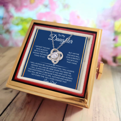 Daughter Necklace From Dad or Mom, It Adds A Glow to Her Beautiful Smile