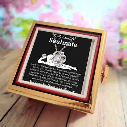 Soulmate Necklace For Her, When She Wears It, Your Soulmate Shines