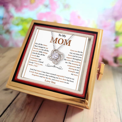 To My Mom Necklace From Daughter, Valentine's Day Gifts for Mom
