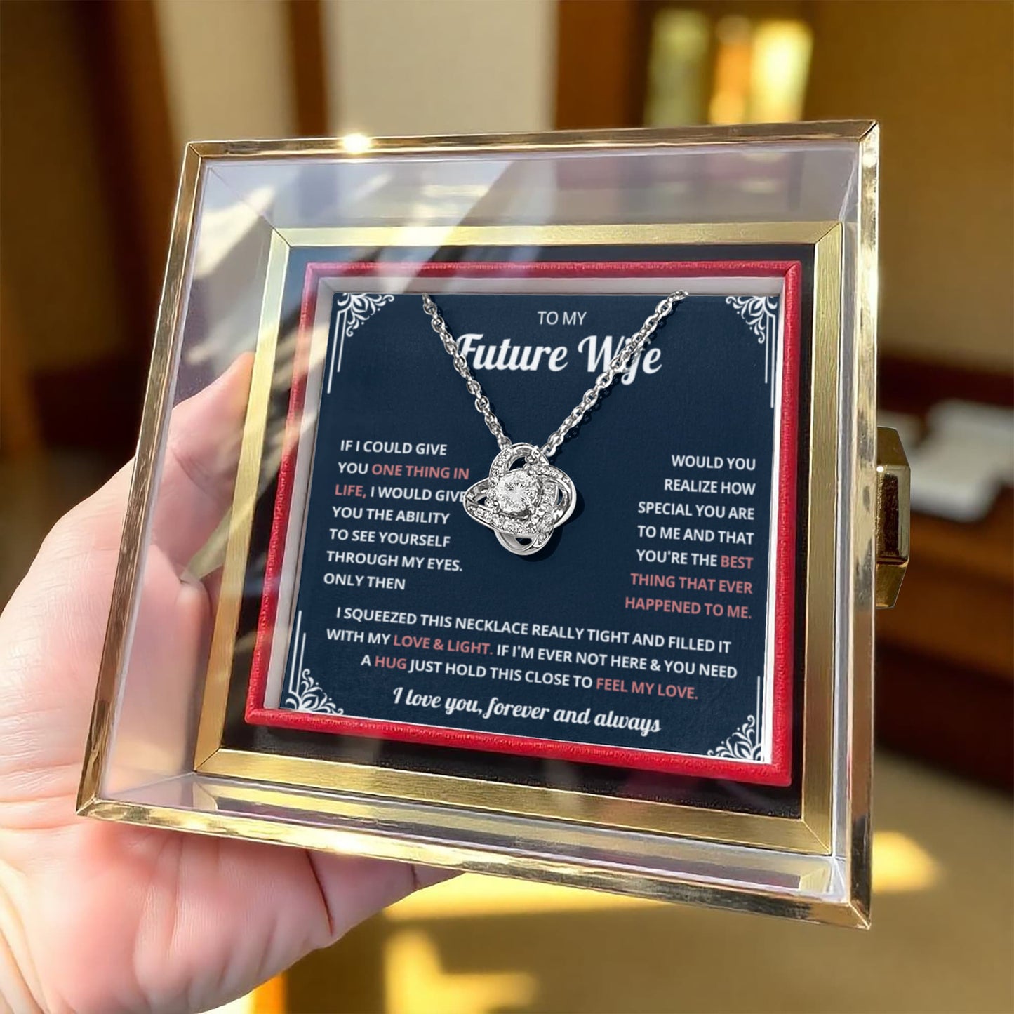 To My Soulmate jewelry, Necklace With Message Card