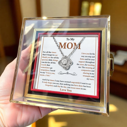 To My Mom Necklace From Daughter, Valentine's Day Gifts for Mom