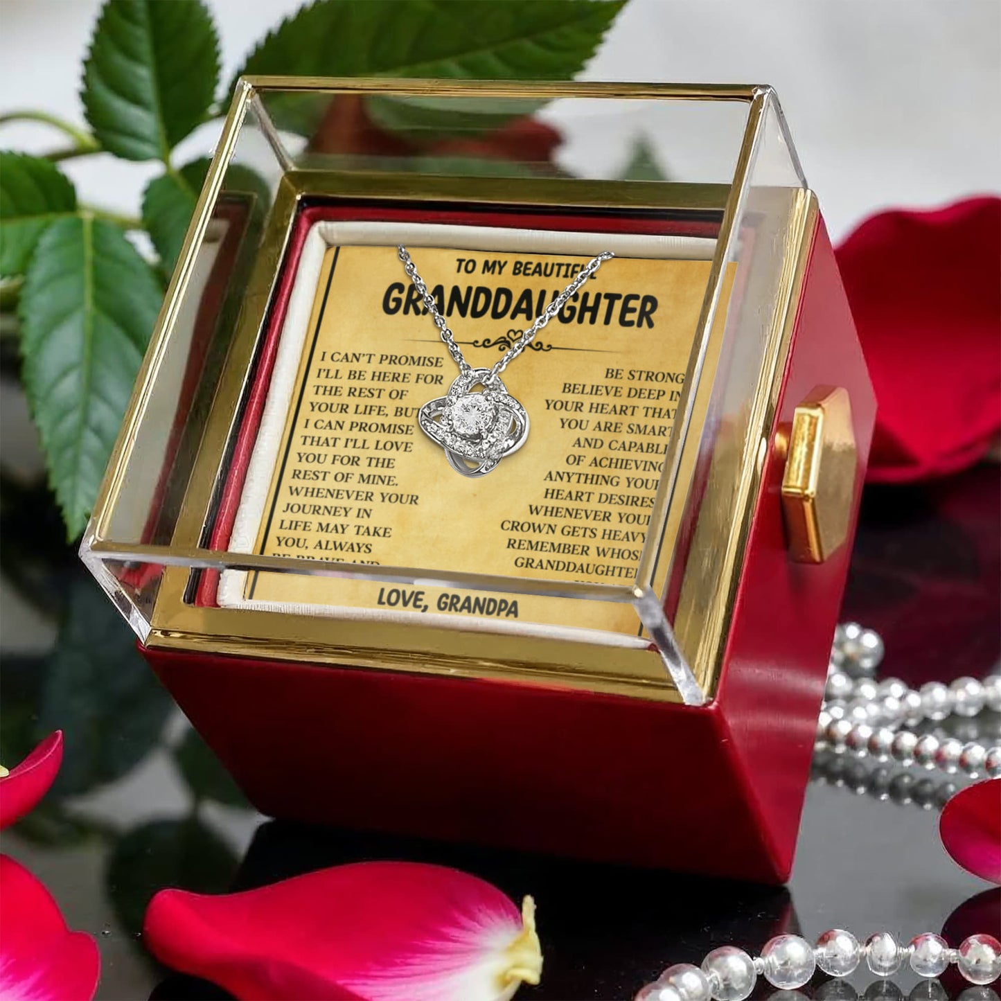 Granddaughter Necklace from Grandparents, Best Necklace for Granddaughter