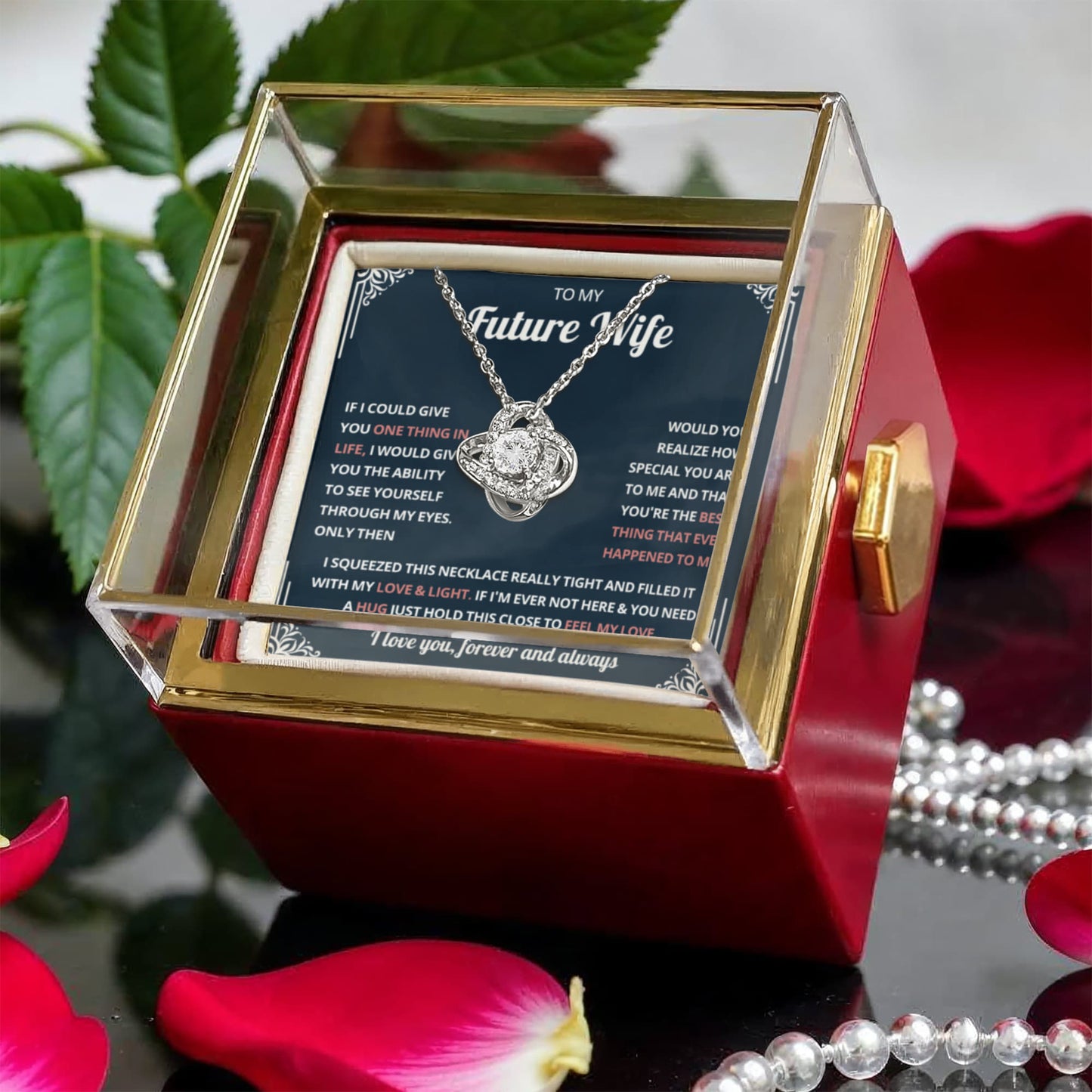 To My Soulmate jewelry, Necklace With Message Card