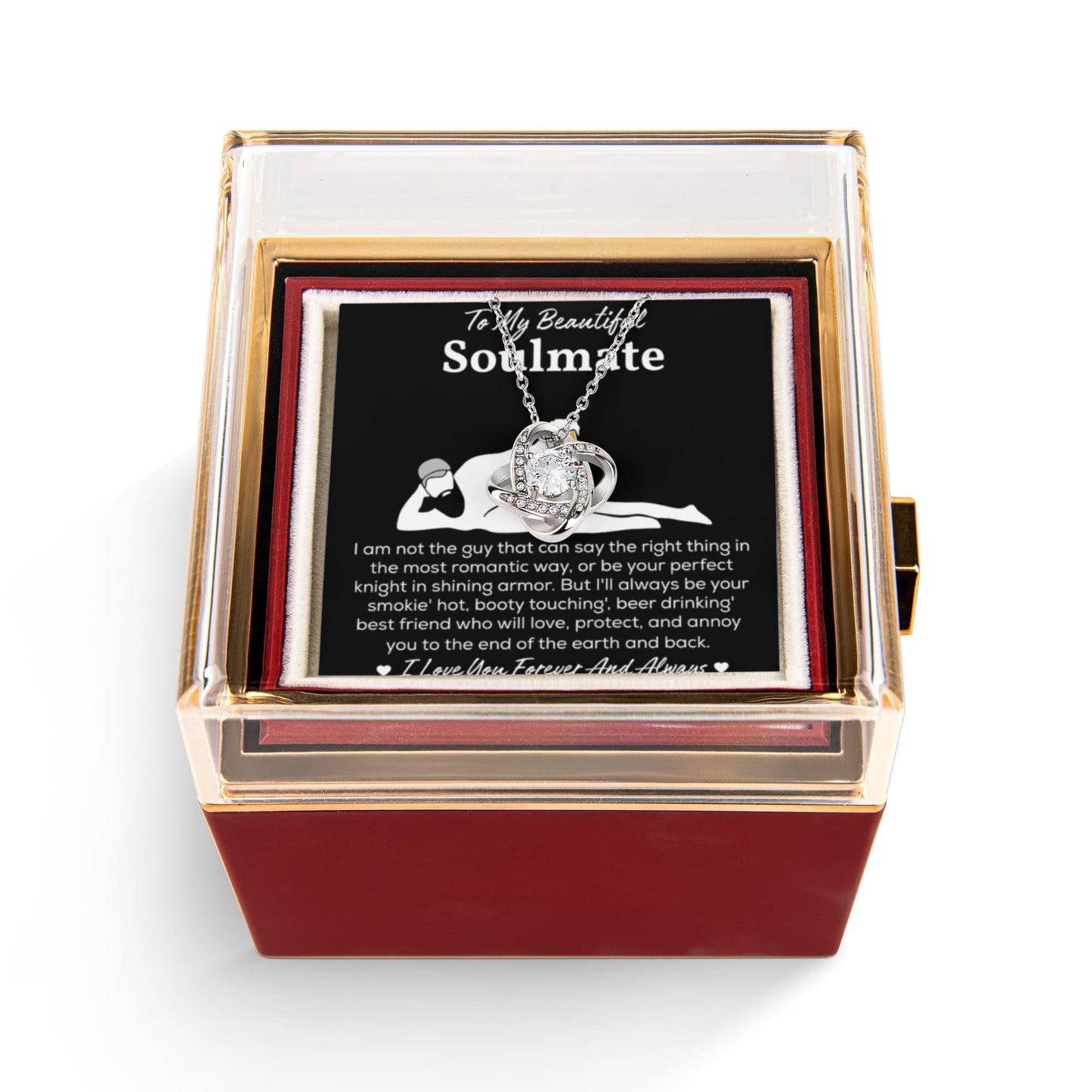 Soulmate Necklace For Her, When She Wears It, Your Soulmate Shines