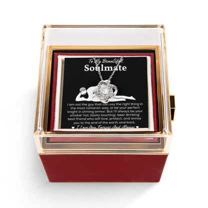 Soulmate Necklace For Her, When She Wears It, Your Soulmate Shines