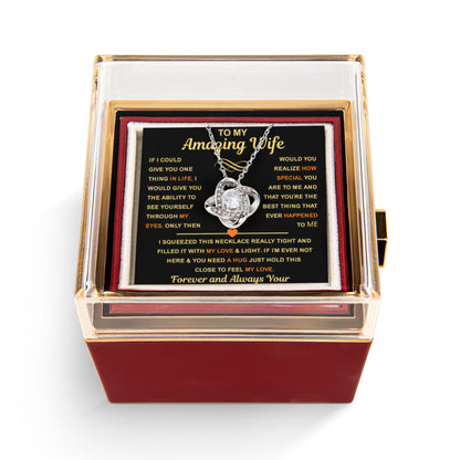 To My Wife Necklace, When Your wife  Puts It On, Her Heart Shines Through