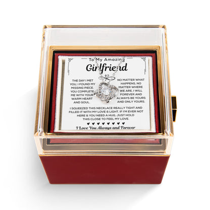 To My Girlfriend Necklace From Boyfriend, When Your Girlfriend Wears It, She Radiates Pure Love