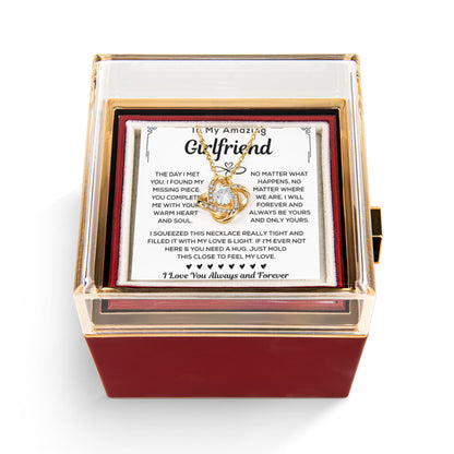 To My Girlfriend Necklace From Boyfriend, When Your Girlfriend Wears It, She Radiates Pure Love