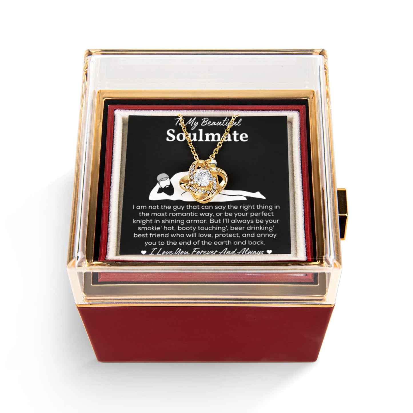 Soulmate Necklace For Her, When She Wears It, Your Soulmate Shines
