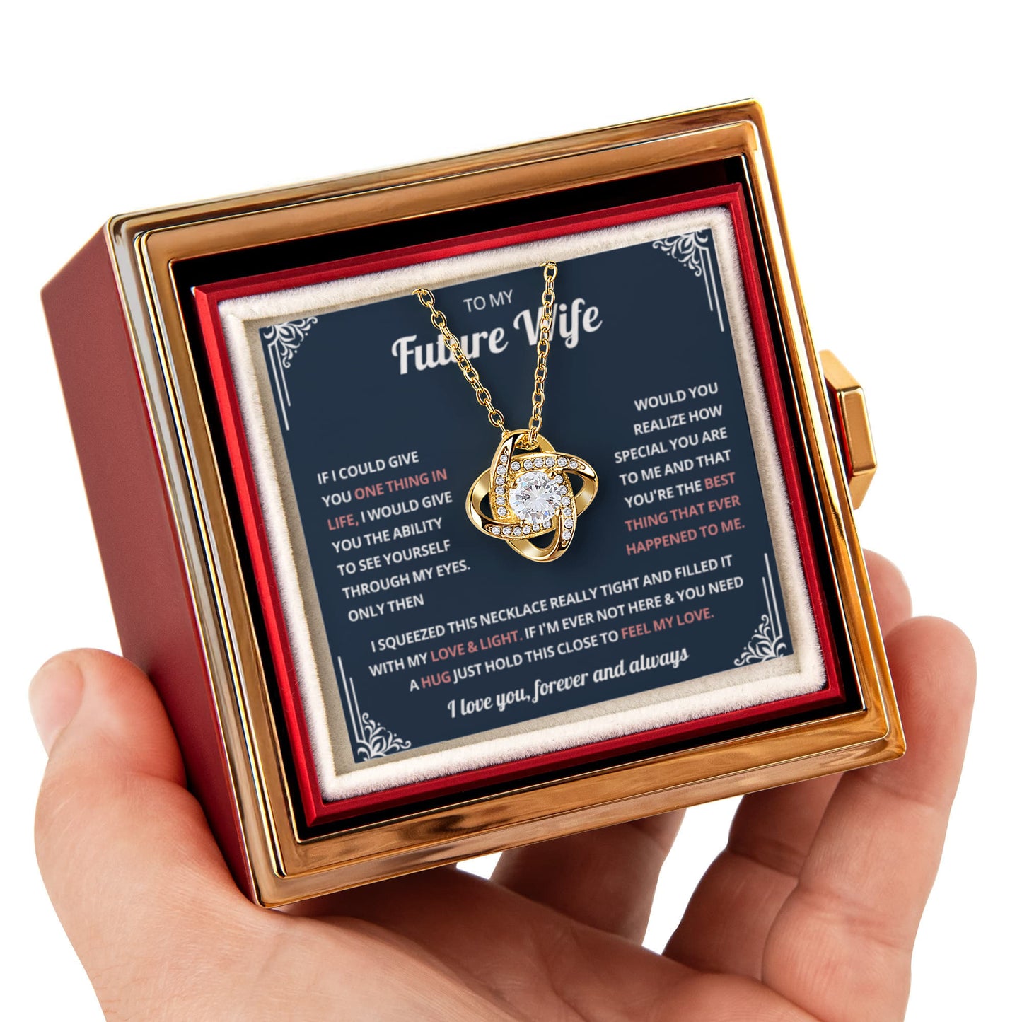 To My Soulmate jewelry, Necklace With Message Card