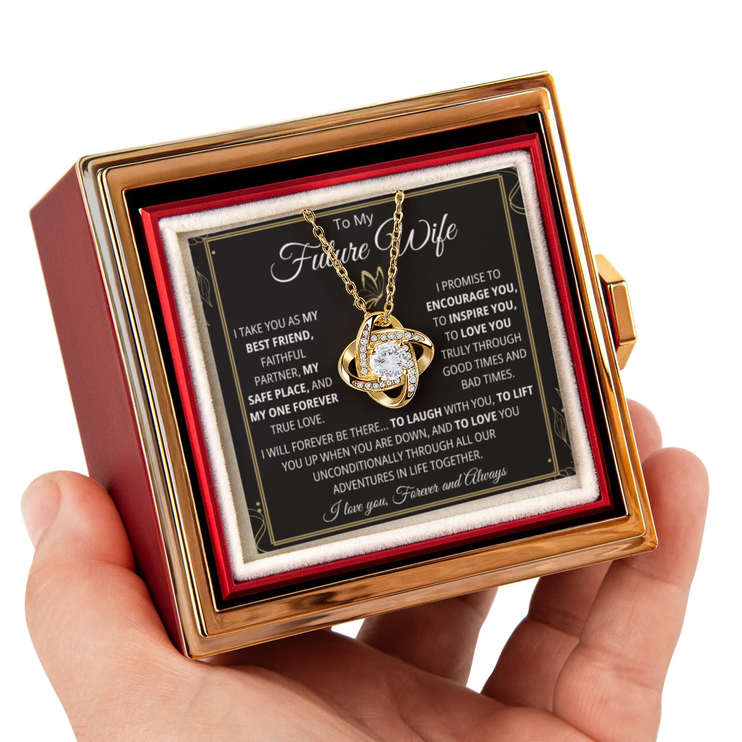 To My Future Wife Necklace, Every Moment Shines When She Wears This Necklace