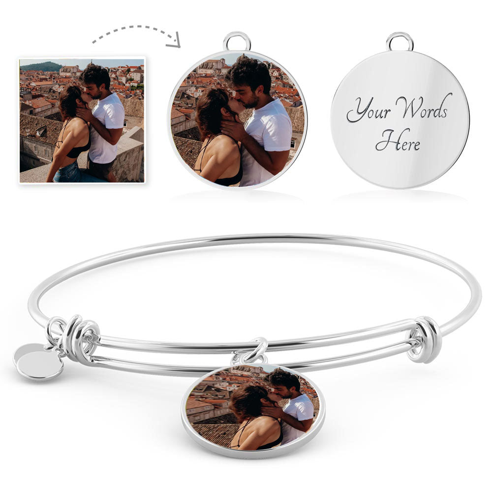 Customize Bangle with Your Photos and Text